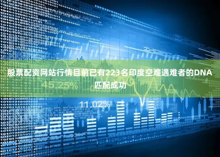 股票配资网站行情目前已有223名印度空难遇难者的DNA匹配成功